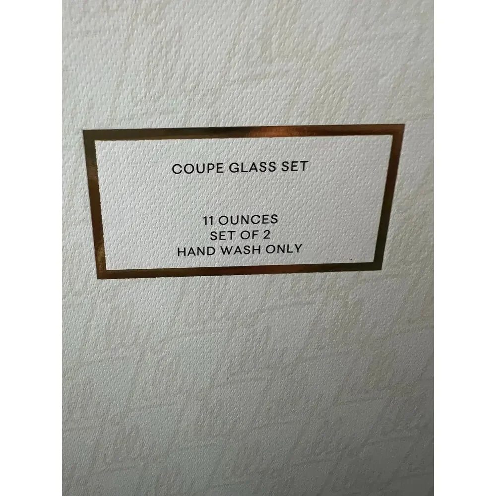 NIB Lilly Pulitzer Coupe Glass Set of 2 – Jade Lime & Pink Muse Two-Tone Ombre